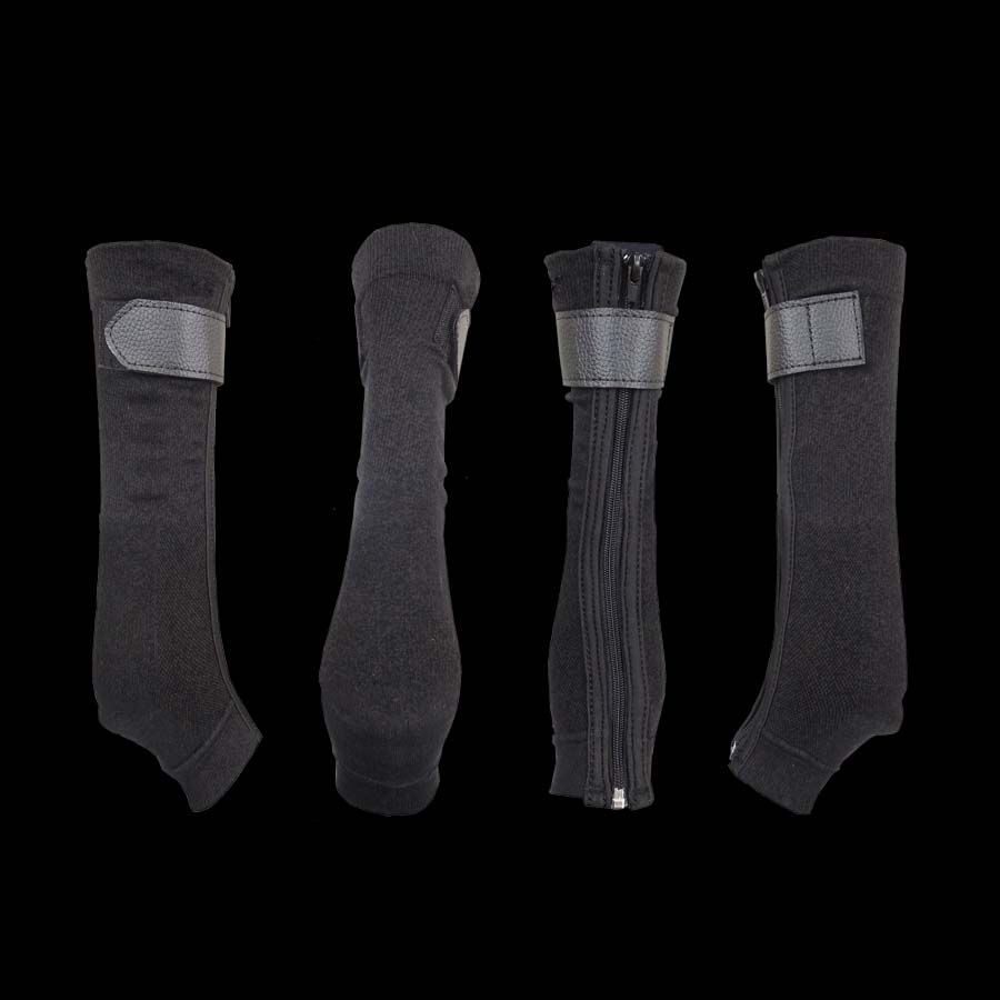 KNITTED COMPRESSION SOCK WITH ZIPPER